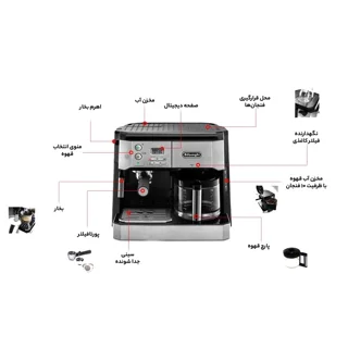 اسپرسوساز صنعتی 1200 میلی‌لیتری دلونگی مدل BCO431.S با مصرف پودر قهوه، مناسب تهیه اسپرسو،  101516269